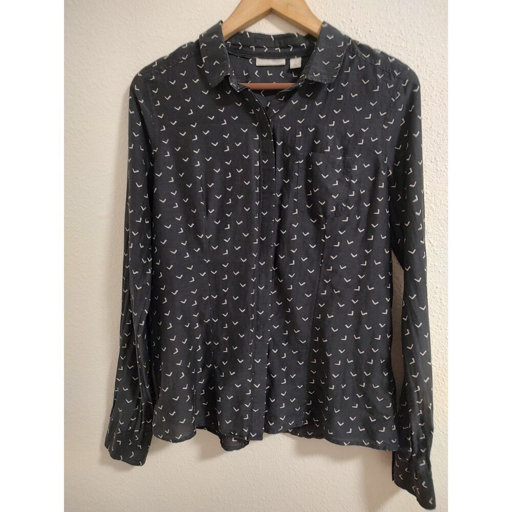Black Patterned Women's Top